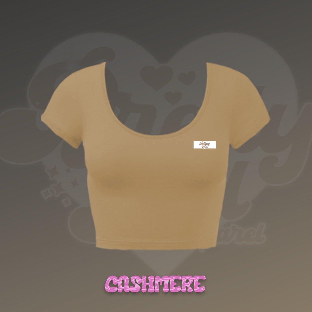 CASHMERE LEISURE WEAR SHORT SLEEVE TOP