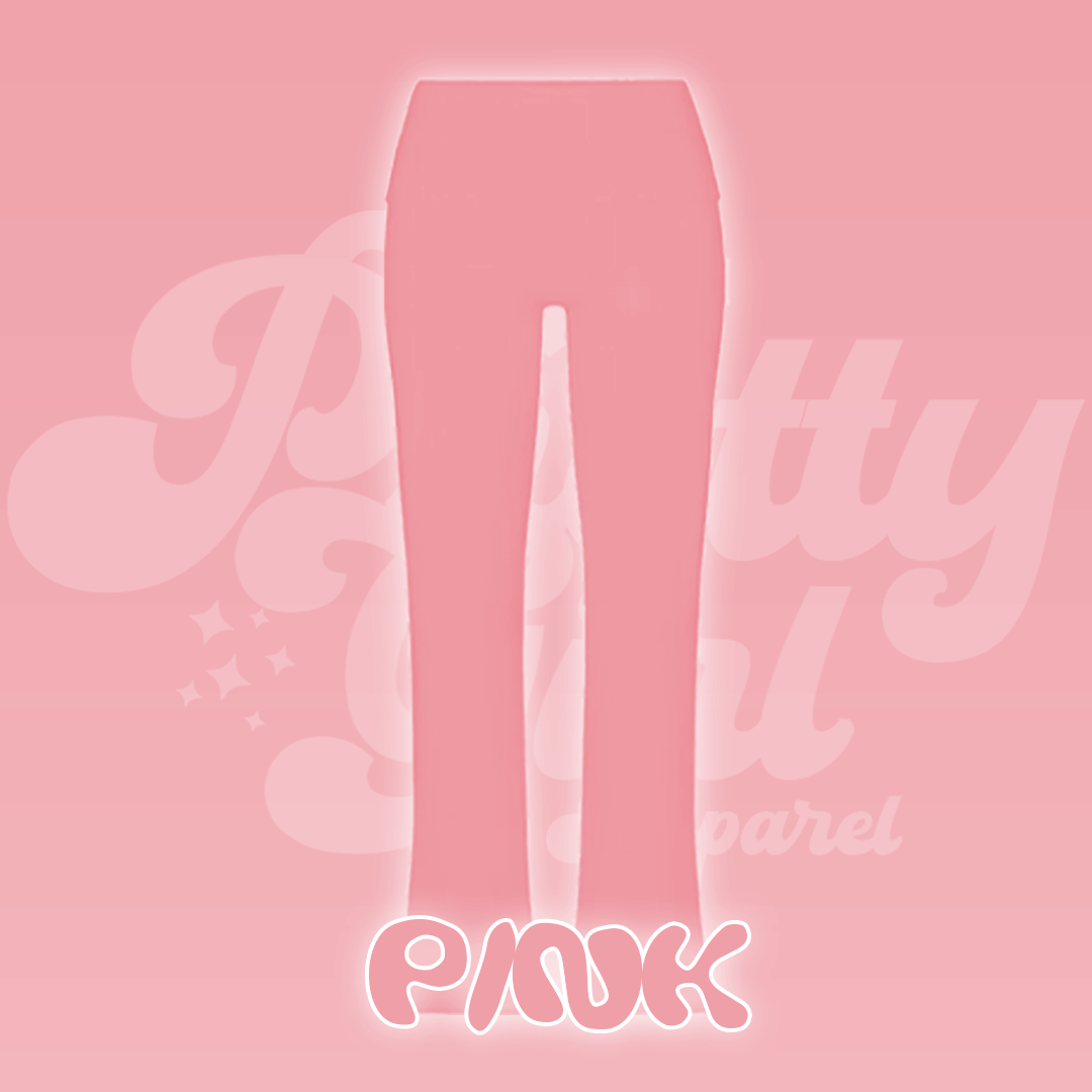 PINK FLARE PANTS