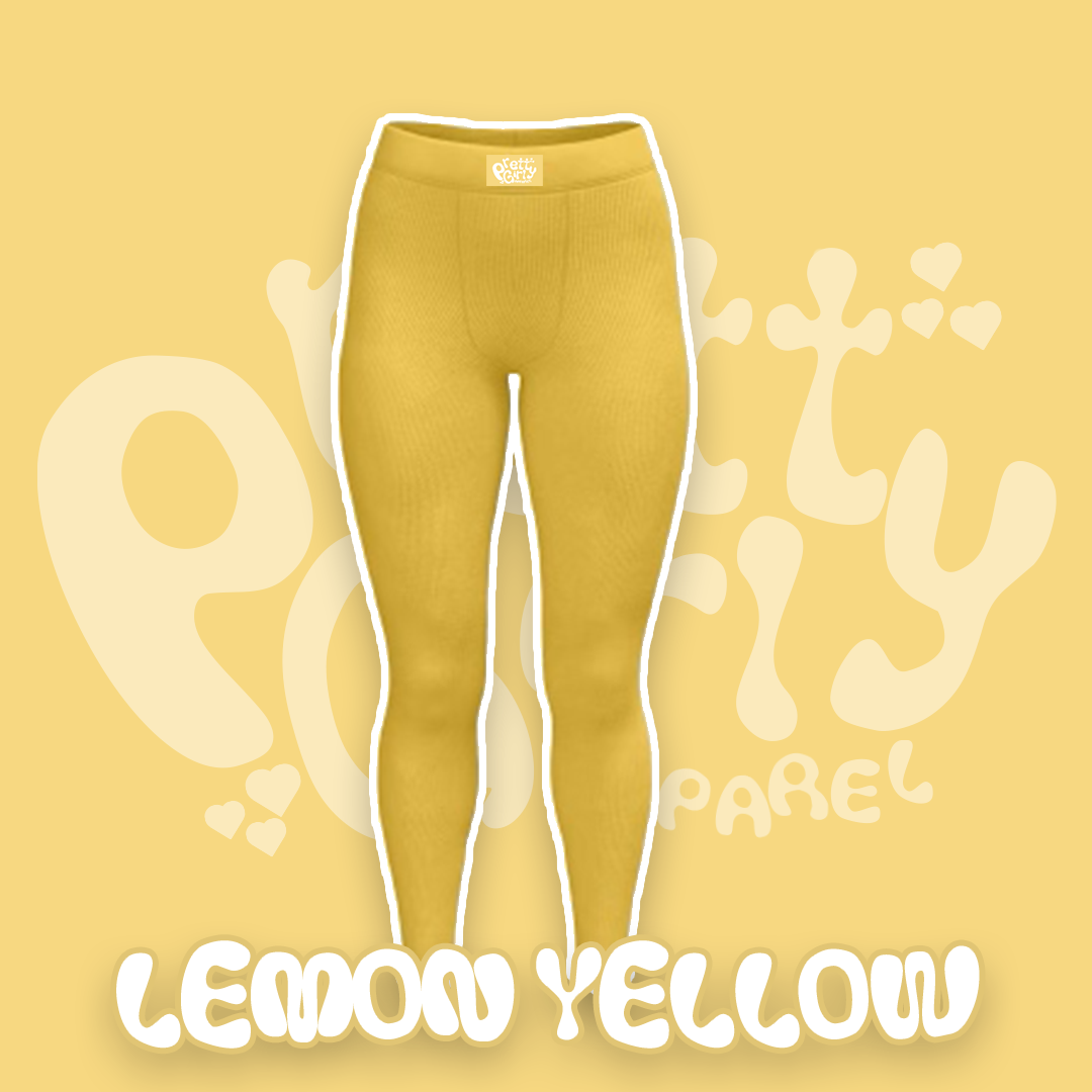 LEMON YELLOW LEISURE WEAR LEGGINGS