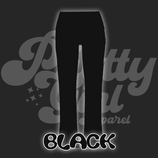 BLACK FLARE PANTS