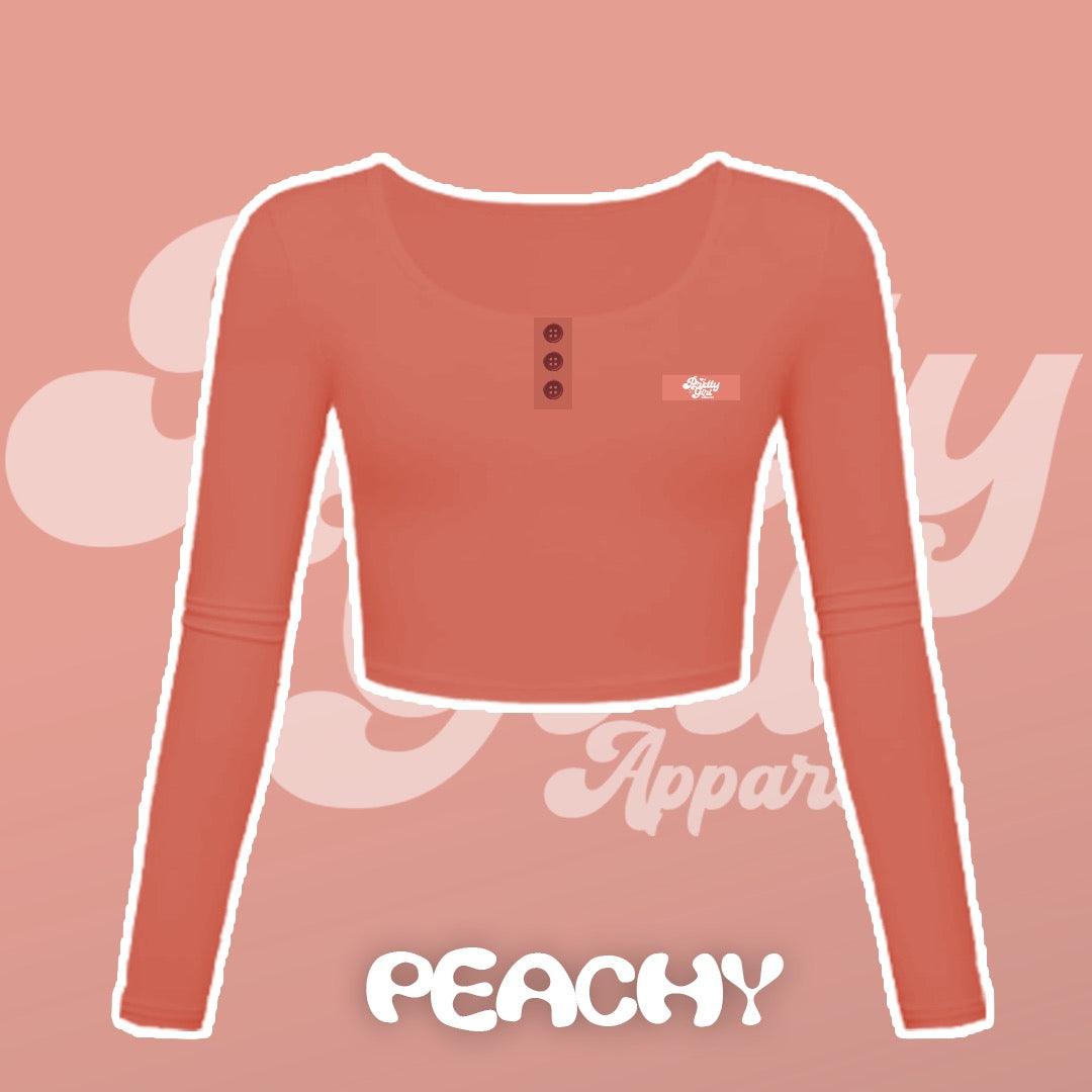 PEACHY CROPPED LONG SLEEVE