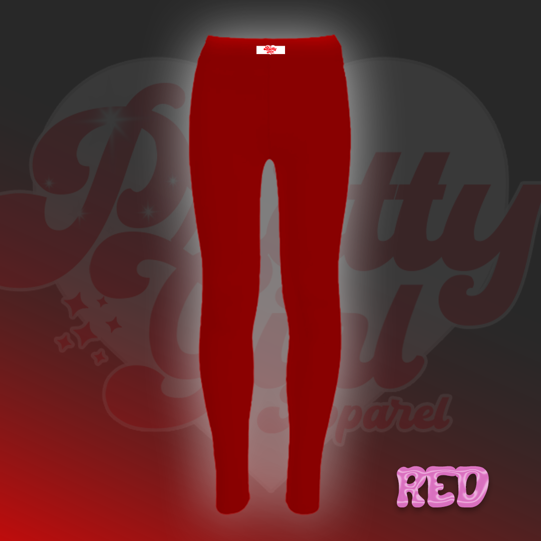 RED LEISURE WEAR LEGGINGS