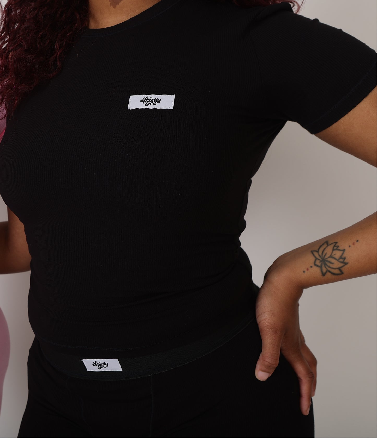 BLACK LEISURE WEAR SHORTS