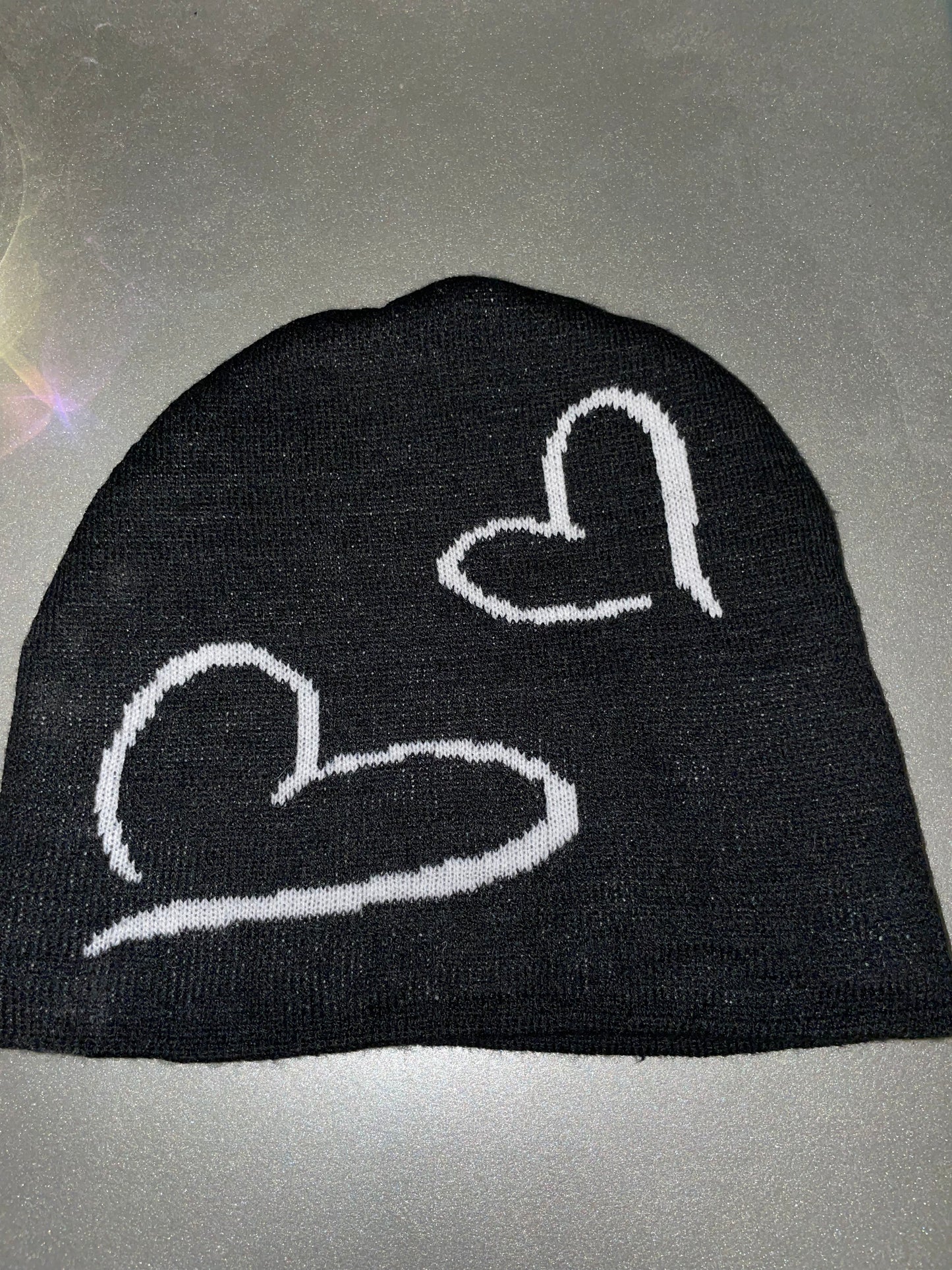 PRETTY GIRL BLACK BEANIE
