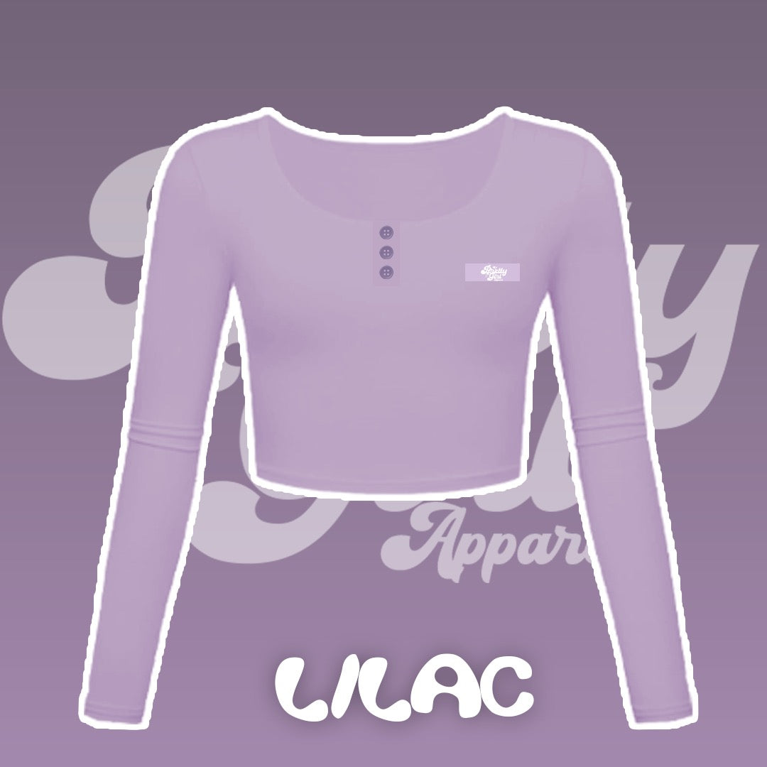 LILAC CROPPED LONG SLEEVE