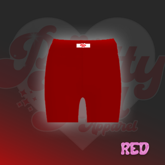 RED LEISURE WEAR SHORTS